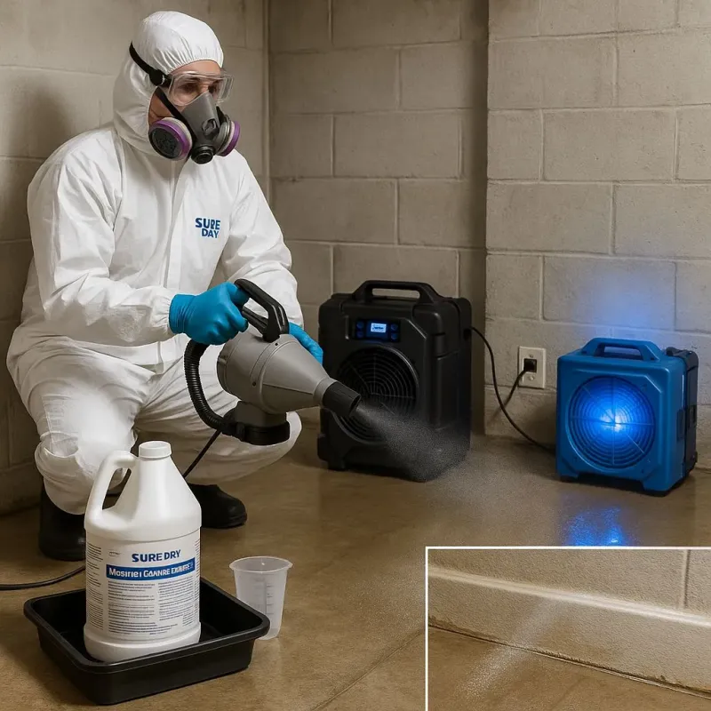 Sanitization and Odor Removal process in Tewksbury, MA